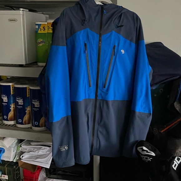 Mountain Hardwear Cyclone polar tech shell parka water proof zips sealed seams - Picture 4 of 14